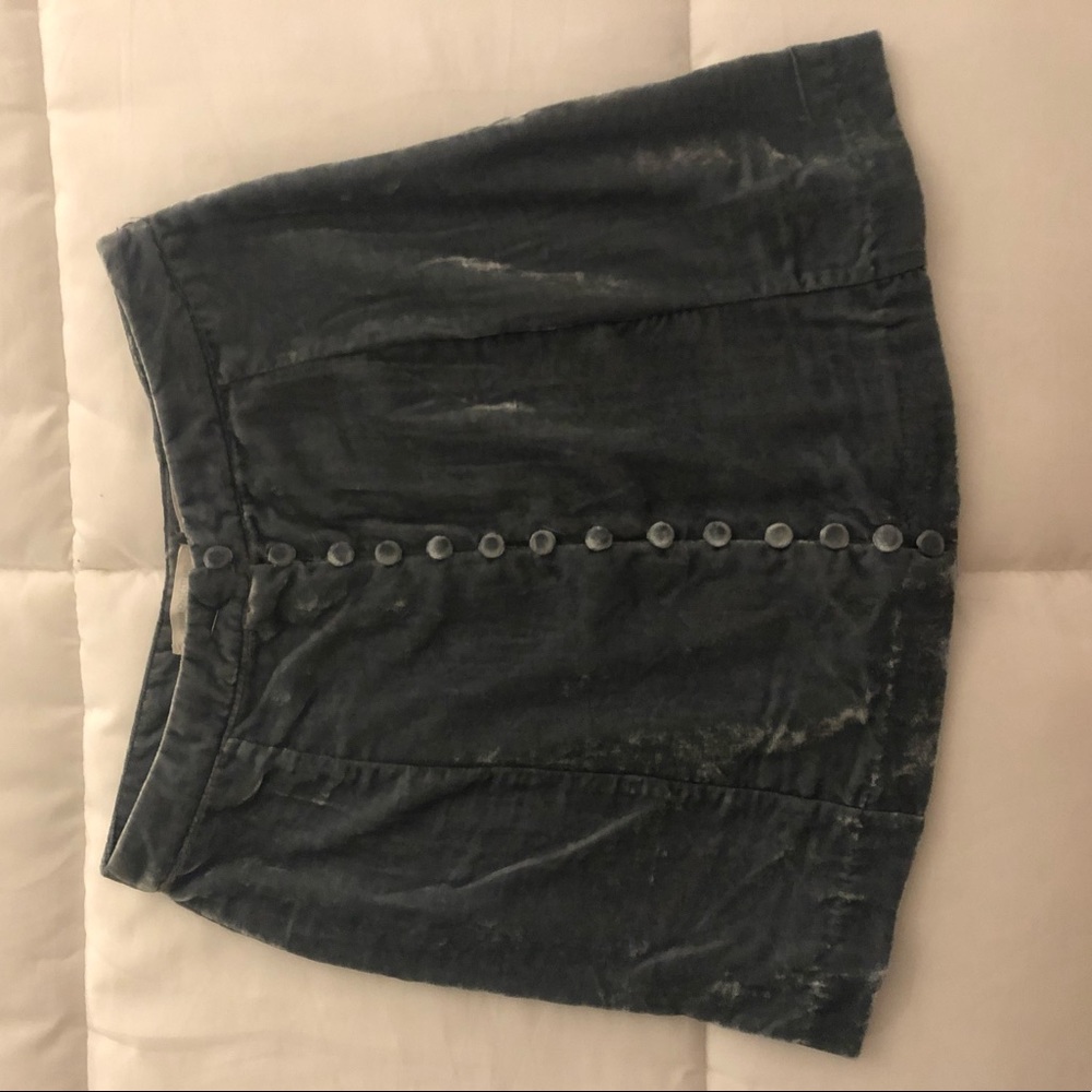 Urban outfitters velvet mini skirt
